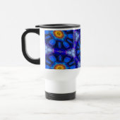 Mug De Voyage Motif Fleurs bleues Abstraites (Gauche)
