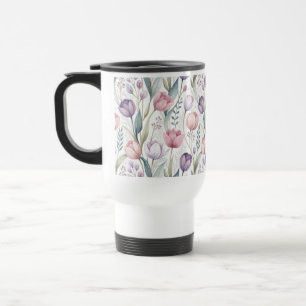 Mug De Voyage Motif floral de tulipe scandinave