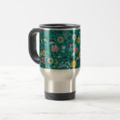 Mug De Voyage Motif floral ornemental (Devant gauche)