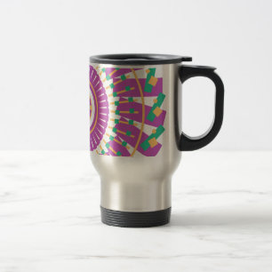 Mug De Voyage motif géométrique de mandala formes