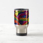 Mug De Voyage Motif hippie d'arc-en-ciel (Centre)