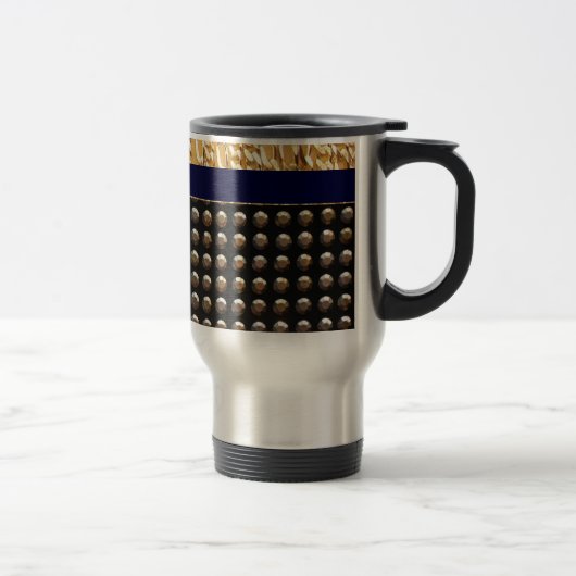 Mug De Voyage Motif métallique de goujons (Droit)