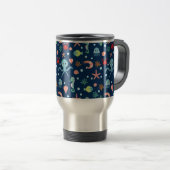 Mug De Voyage Motif mignon de vie marine de l'océan (Devant droit)