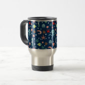 Mug De Voyage Motif mignon de vie marine de l'océan (Devant gauche)