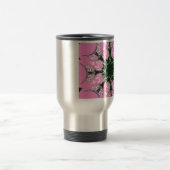 Mug De Voyage Motif Motif Monogramme noir et rose joli (Centre)