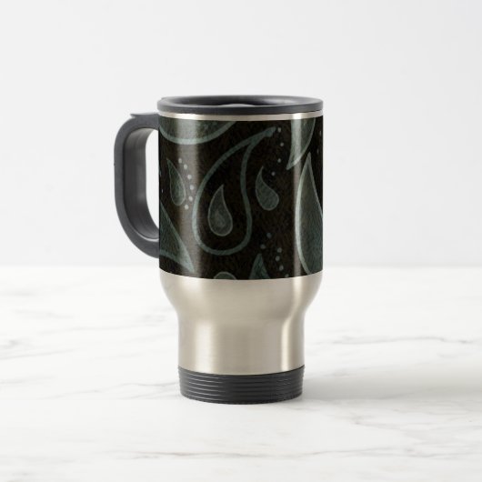 Mug De Voyage Motif noir et gris (Devant gauche)