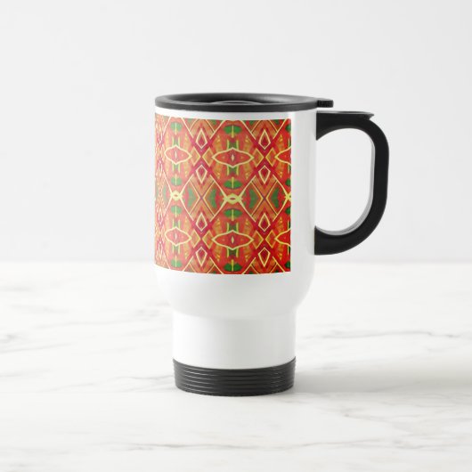 Mug De Voyage Motif orange et vert (Droite)