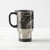 Mug De Voyage Motif Patchwork Noir & Blanc 05 (Gauche)