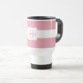 Mug De Voyage Motif Pointe rose personnalisé (Devant droit)
