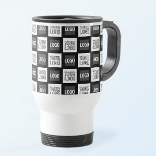Mug De Voyage Motif répétitif de deux logos ou images