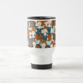 Mug De Voyage Motif sans couture avec filles noires et blanches (Centre)