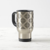 Mug De Voyage Motif triangle gris tendance (Devant gauche)