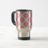 Mug De Voyage Motif triangle rose tendance (Devant gauche)