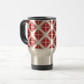 Mug De Voyage Motif triangle rouge tendance (Devant gauche)