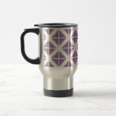 Mug De Voyage Motif triangle tendance violet (Gauche)