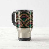 Mug De Voyage motif vert en forme de coquillage (Devant gauche)