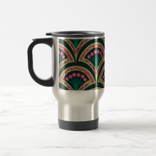 Mug De Voyage motif vert en forme de coquillage (Gauche)