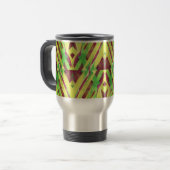 Mug De Voyage Motif vert et marron (Devant gauche)