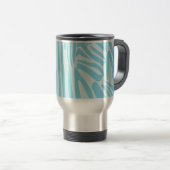 Mug De Voyage Motif Zèbre Bleu (Devant droit)