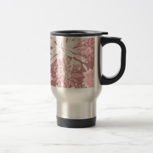 Mug De Voyage Motifs de la flore rose printanière