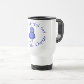 Mug De Voyage Motivation des oiseaux bleus (Devant droit)