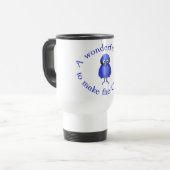 Mug De Voyage Motivation des oiseaux bleus (Devant gauche)
