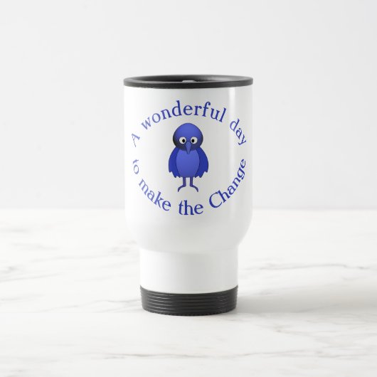 Mug De Voyage Motivation des oiseaux bleus (Centre)