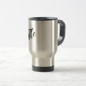 Mug De Voyage Motivation "Hustle" moderne Script Mug Voyage (Devant droit)
