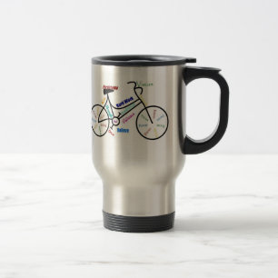 Mug De Voyage Motivational Bike, Vélo, Cyclisme, Sport, Hobby