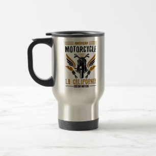 Mug De Voyage Moto américain LA California Custom Motors