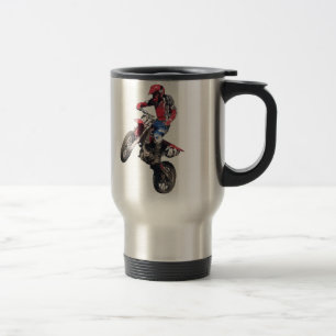 Mug De Voyage Moto Cross Terre Rouge