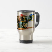 Mug De Voyage Moto impressionnante rapide de speed-way (Devant droit)