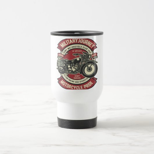 Mug De Voyage Moto militaire (Centre)