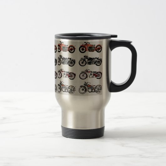 Mug De Voyage MOTOCYCLES vintages (Droit)