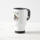 Mug De Voyage Motoneige - Dashing À Travers La Neige (Devant droit)