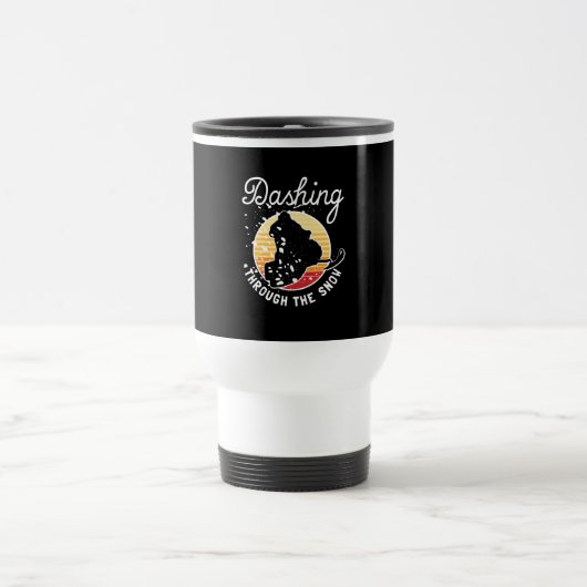 Mug De Voyage Motoneige - Dashing Through The Snow (Centre)