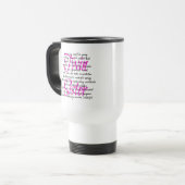 Mug De Voyage Mots de la soeur jumelle (Devant gauche)