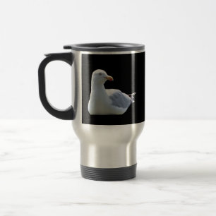 Mug De Voyage Mouette au repos Humeur calme de l'océan bleu Toil