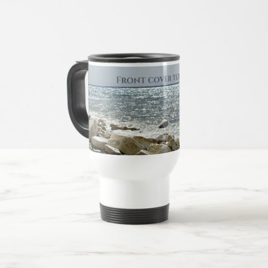 Mug De Voyage Mouette et mer (Devant gauche)
