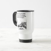 Mug De Voyage Mourir Tranquillement Dans Mon Sommeil Drôle Humou (Devant gauche)