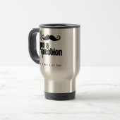 Mug De Voyage Moustache I vous une question (affligée) (Devant gauche)