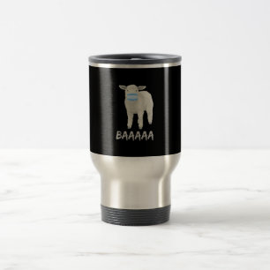 Mug De Voyage mouton de masque Mouflon drôle avec masque facia
