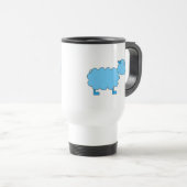 Mug De Voyage Moutons bleus (Devant droit)