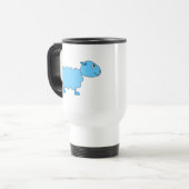 Mug De Voyage Moutons bleus (Devant gauche)