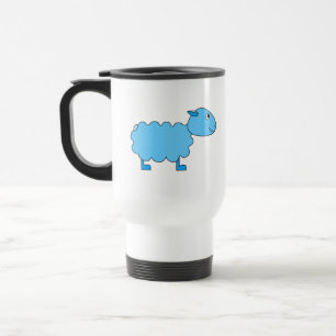 Mug De Voyage Moutons bleus