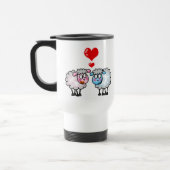 Mug De Voyage Moutons drôles de bande dessinée, épousant des (Gauche)