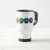 Mug De Voyage Moutons pelucheux anonymes d'arc-en-ciel de (Devant droit)