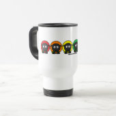 Mug De Voyage Moutons pelucheux anonymes d'arc-en-ciel de (Devant gauche)