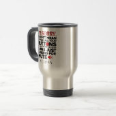 Mug De Voyage Moyenne Pour Pousser Vos Boutons Sarcastique Perso (Devant gauche)