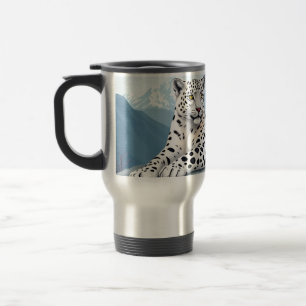Mug De Voyage Mug, avec design léopards des neiges